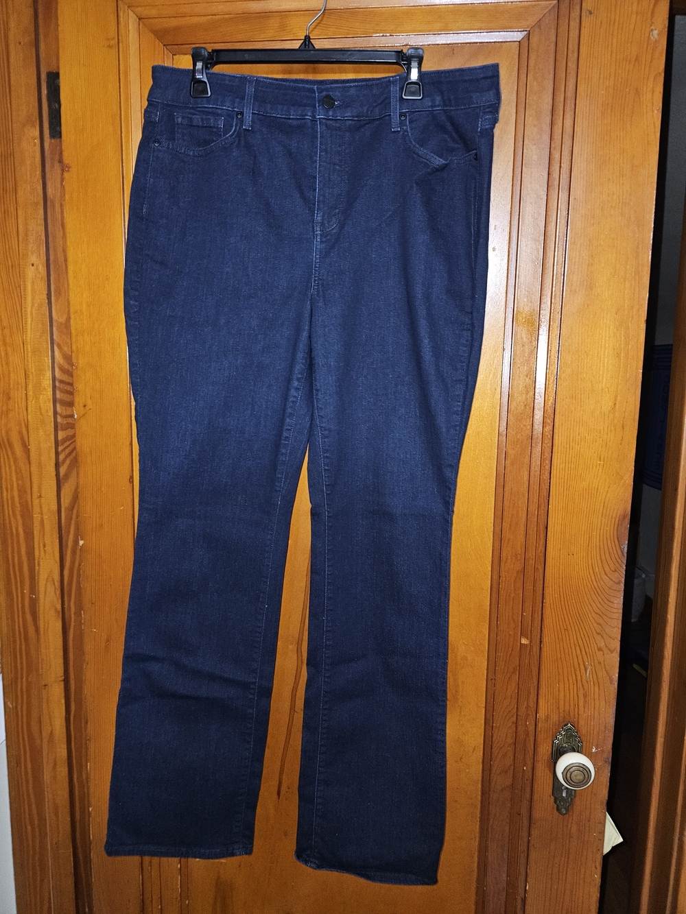 NYDJ Straight Leg Dark Jeans 14